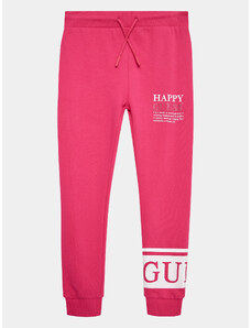 Guess Spodnie dresowe J3YQ11 KA6R4 Różowy Relaxed Fit
