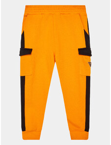 Guess Spodnie dresowe N3YQ12 KA6R3 Pomarańczowy Regular Fit