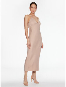 Calvin Klein Sukienka koktajlowa K20K205027 Beżowy Slim Fit