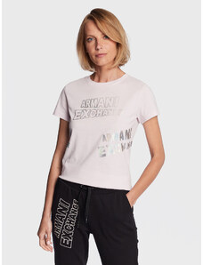 Armani Exchange T-Shirt 3RYTBD YJCHZ 14AN Różowy Regular Fit