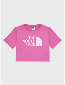 The North Face T-Shirt Crop Easy NF0A83EU Różowy Regular Fit
