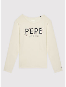 Pepe Jeans Bluzka Tiffany PG502799 Biały Regular Fit