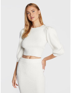 Glamorous Sweter CK5871 Biały Regular Fit