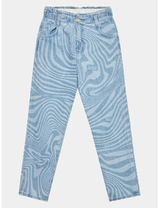 Guess Spodnie materiałowe J3YA09 D4WF0 Niebieski Relaxed Fit