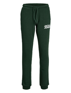 Jack&Jones Junior Spodnie dresowe 12179798 Zielony Slim Fit