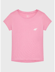 4F T-Shirt HJZ22-JTSD001 Różowy Regular Fit
