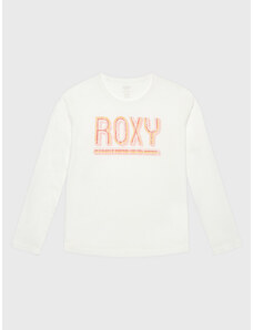 Roxy Bluzka The One ERGZT03904 Biały Regular Fit