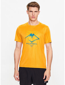 Asics T-Shirt ASICS Fujitrail Logo SS Top Tee Żółty Regular Fit