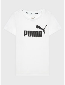 Puma T-Shirt Essentials Logo 586960 Biały Regular Fit