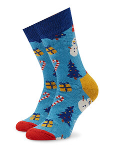 Happy Socks Skarpety Wysokie Dziecięce KBIO01-6300 Niebieski