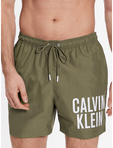 Calvin Klein Swimwear Szorty kąpielowe KM0KM00794 Beżowy Regular Fit