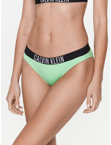 Calvin Klein Swimwear Dół od bikini KW0KW01983 Zielony
