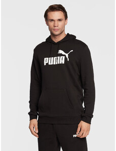 Puma Bluza Essentials Big Logo 586688 Czarny Regular Fit