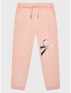 Calvin Klein Jeans Spodnie dresowe Gradient Monogram IG0IG01697 Różowy Relaxed Fit