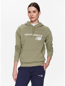 New Balance Bluza Classic Core WT03810 Zielony Relaxed Fit