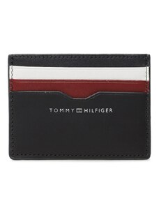 Tommy Hilfiger Etui na karty kredytowe Th Central Smooth Cc Holder AM0AM11753 Granatowy