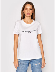 Tommy Hilfiger T-Shirt Heritage C-Nk WW0WW31999 Biały Regular Fit