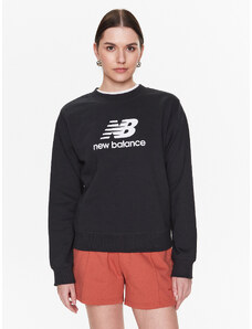 New Balance Bluza Essentials Stacked Logo WT31532 Czarny Relaxed Fit