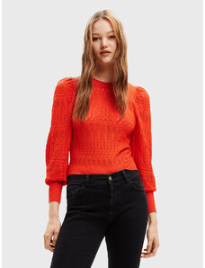 Desigual Sweter Ona 22WWJFAG Pomarańczowy Regular Fit