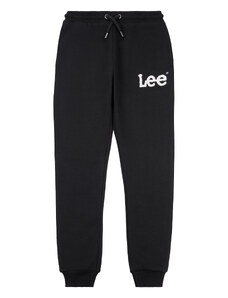Lee Spodnie dresowe Wobbly Graphic LEE0011 Czarny Regular Fit