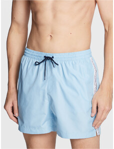 Calvin Klein Swimwear Szorty kąpielowe KM0KM00789 Błękitny Regular Fit