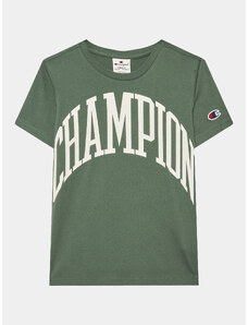 Champion T-Shirt 306362 Zielony Regular Fit