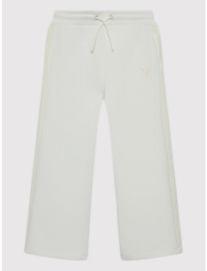 Guess Spodnie dresowe J2YQ26 FL03S Biały Regular Fit