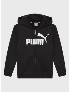 Puma Bluza Essentials Big Logo 586967 Czarny Regular Fit