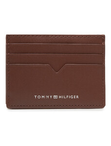Tommy Hilfiger Etui na karty kredytowe Th Modern Leather Cc Holder AM0AM10616 Brązowy
