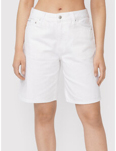 Calvin Klein Jeans Szorty jeansowe J20J218808 Biały Straight Fit