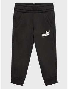 Puma Spodnie dresowe Essentials Logo 586973 Czarny Regular Fit
