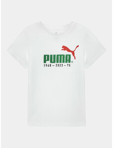Puma T-Shirt 676825 Biały Regular Fit