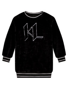 Karl Lagerfeld Kids Sukienka codzienna Z12229 S Czarny Regular Fit