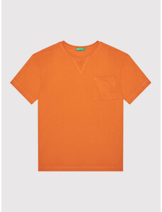 United Colors Of Benetton T-Shirt 3I1XC101W Pomarańczowy Regular Fit