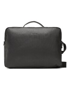 Calvin Klein Torba na laptopa Ck Must Pique 2G Cony Laptop Bag K50K510260 Czarny