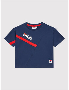 Fila T-Shirt Zenica Wide FAK0088 Granatowy Regular Fit