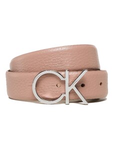 Calvin Klein Pasek Damski Re-Lock Ck Logo Belt 30mm Pbl K60K610413 Różowy