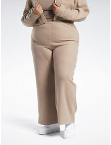 Reebok Spodnie dresowe Reebok Classics Reverse Fleece Wide Leg Joggers (Plus Size) IB4453 Brązowy