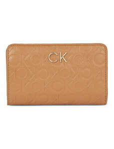 Calvin Klein Portfel damski Re-Lock Bifold Fr Wallet Emb K60K611318 Brązowy