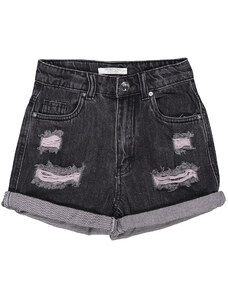 Birba Trybeyond Szorty jeansowe 999 61994 00 Czarny Regular Fit