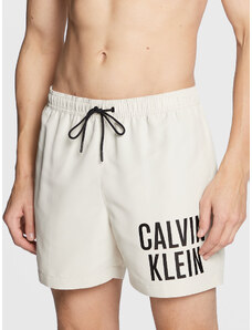 Calvin Klein Swimwear Szorty kąpielowe KM0KM00790 Écru Regular Fit