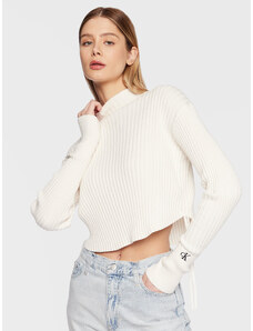 Calvin Klein Jeans Sweter J20J220708 Écru Regular Fit