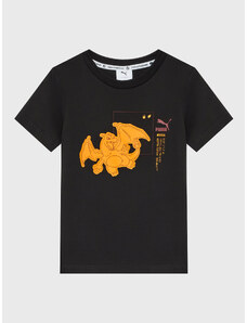 Puma T-Shirt Pokemon 536429 Czarny Regular Fit