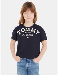 Tommy Hilfiger T-Shirt Logo KG0KG07637 Granatowy Regular Fit