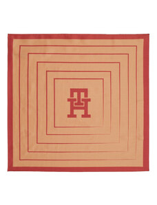 Tommy Hilfiger Chusta Monogram All Over Silk & Box AW0AW15807 Czerwony