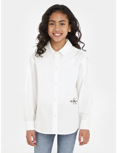 Calvin Klein Jeans Koszula IG0IG02223 Biały Oversize