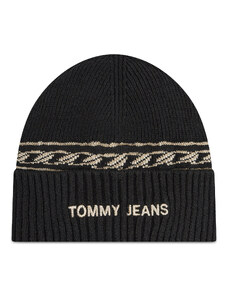 Tommy Jeans Czapka Tjw Femme Beanie AW0AW10710 Czarny