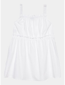 United Colors Of Benetton Sukienka codzienna 4EW7GV00T Biały Regular Fit