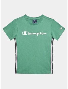 Champion T-Shirt 306329 Zielony Regular Fit