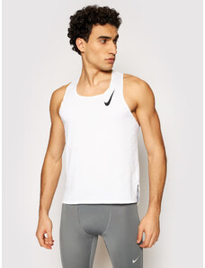 Nike Koszulka techniczna Aeroswift Singlet CJ7835 Biały Slim Fit